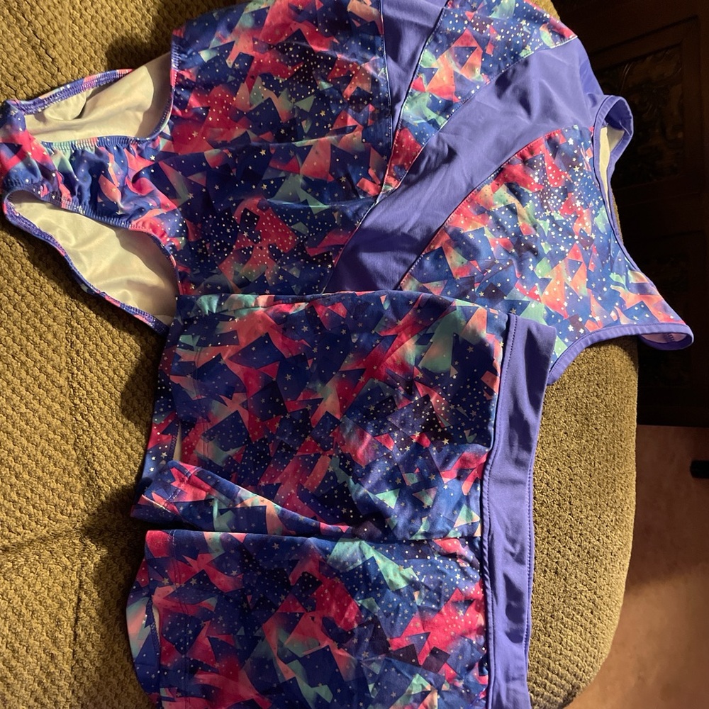 Danskin Now Purple and Starry Activewear